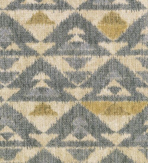 Austin — geometric diamond weave in gray and gold